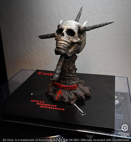 Estatua de vinilo 3D de Candlemass Epicus Doomicus Metallicus 25 x 25 cm