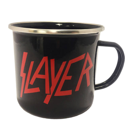 Taza de esmalte con logo de Slayer