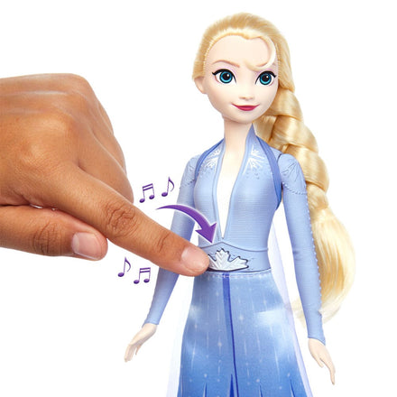 Muñeca Elsa Aventura Musical de Disney Frozen 2 con Sonido *Versión en alemán*