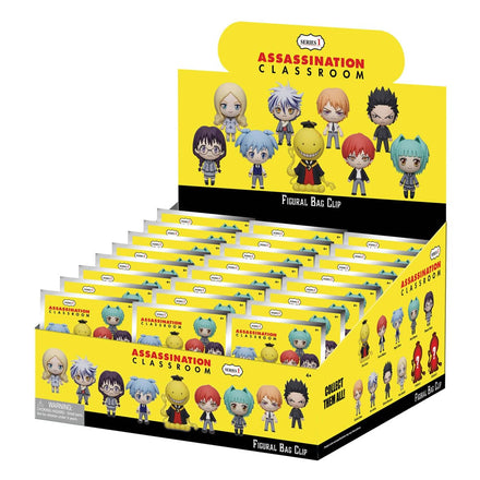Exhibidor de 24 clips para mochila de espuma 3D de Assassination Classroom, serie 1