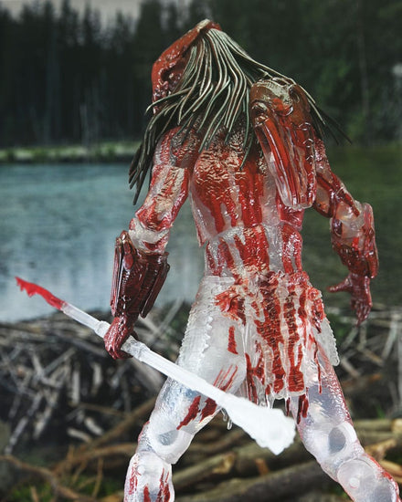 Figura de acción de Prey Ultimate Feral Predator con sangre, 18 cm