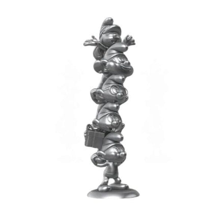 Statua dei Puffi Colonna dei Puffi Edizione Limitata Argento 50 cm