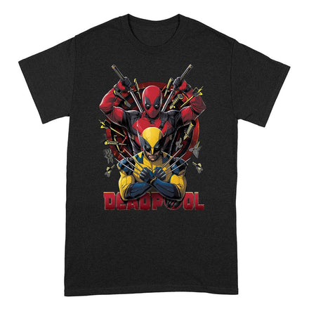 Camiseta de Deadpool - Pose de Deadpool y Lobezno