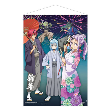 Cartel de tela That Time I Got Reincarnated As A Slime Celebraciones de Año Nuevo 50 x 70 cm