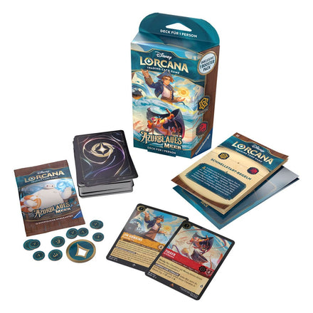 Exhibidor de mazos de inicio Disney Lorcana TCG Azure Sea (8) *Edición en alemán*