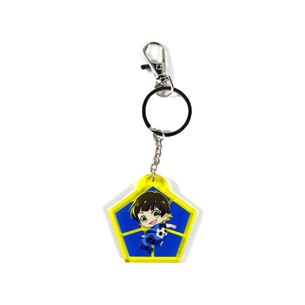 Llavero de acrílico Blue Lock Meguru Bachira estilo Chibi 5 cm