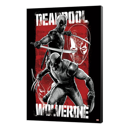 Marvel Wooden Wall Art Deadpool & Wolverine 03 Maximum Effort 35 X 50 Cm