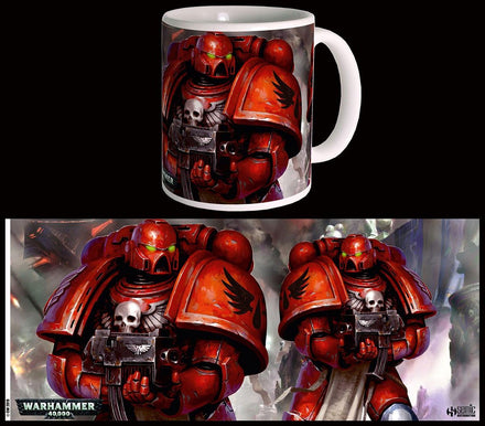 Taza de Warhammer 40k de los Marines Espaciales de los Ángeles Sangrientos