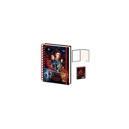 Cuaderno de espiral A5 Stranger Things 4 Rojo Vecna