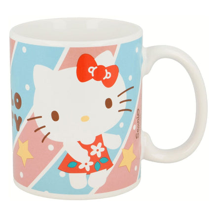 Taza Sanrio Hello Kitty adorable vestido rojo 325 ml