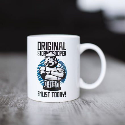 Taza Original Stormtrooper Enlístate Hoy Blanca