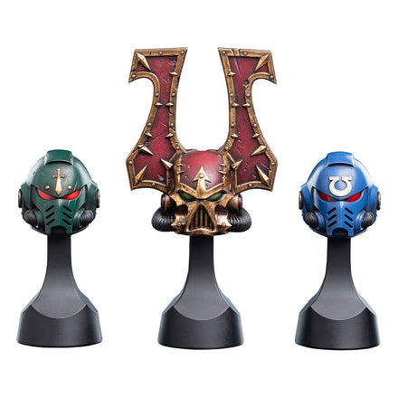 Réplica 1/4 del casco de Khorne Berzerker de Warhammer 40,000, 20 cm